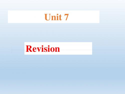 9AUnit7复习课件 (共14张PPT)