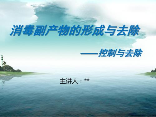 饮用水消毒副产物控制及去除