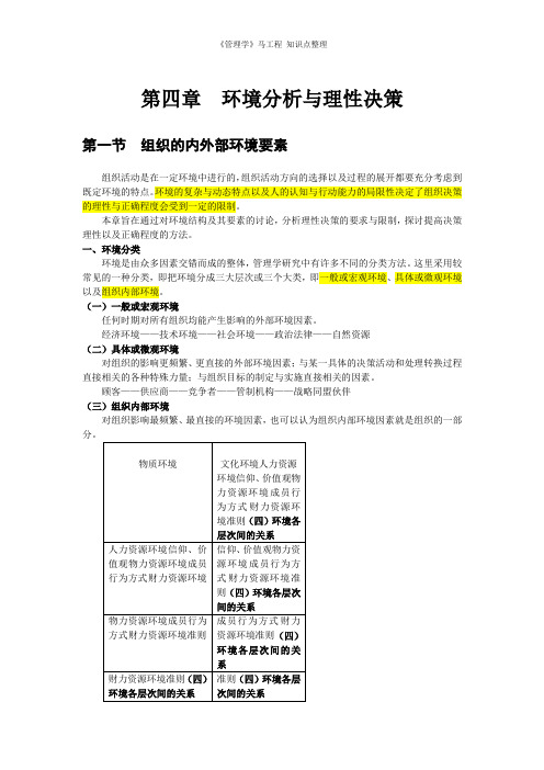 第四章  环境分析与理性决策