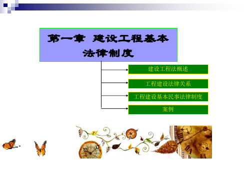 建设工程相关法律法规工程建设法律与案例 第一章