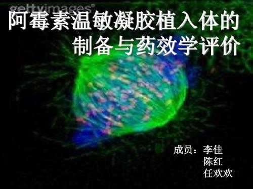 阿霉素温敏凝胶的制备及药效评价