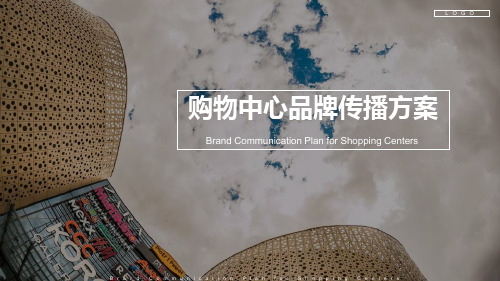 商超购物中心品牌传播策划案