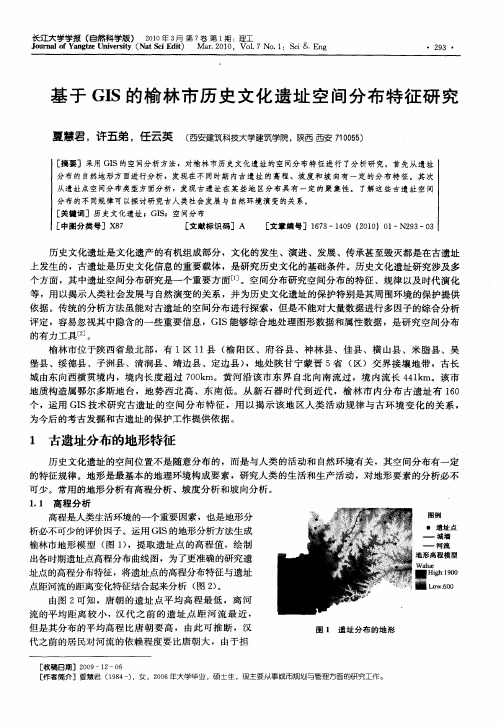 基于GIS的榆林市历史文化遗址空间分布特征研究