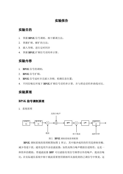 BPSK扩频导频载波仿真