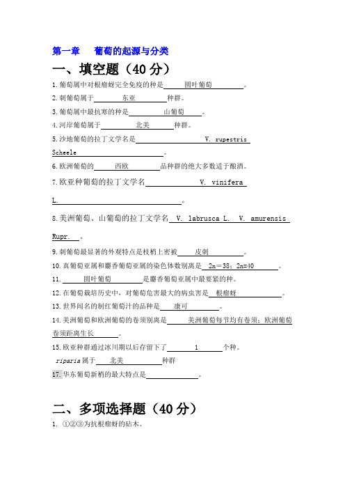 葡萄品种学第一篇