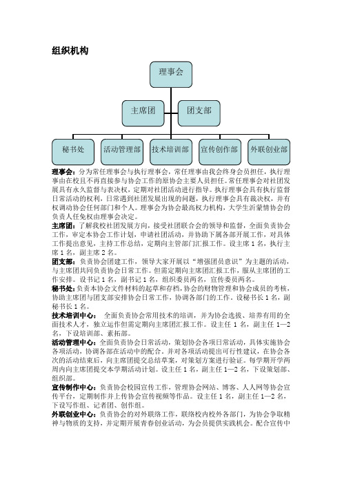 协会组织机构