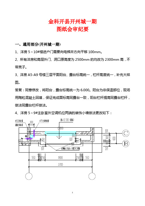 图纸会审问题及回复