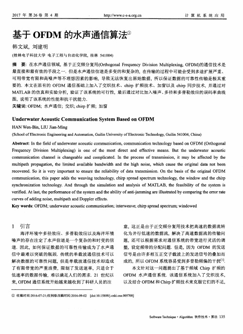 基于OFDM的水声通信算法