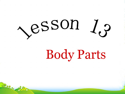 冀教版七年级上册英语Unit3 Lesson13课件