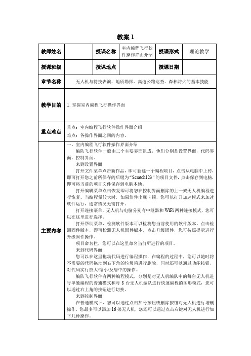 无人机发烧友 3.2.室内编队飞行软件操作界面介绍