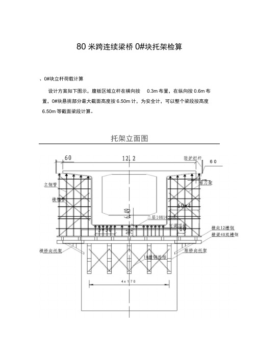 80米跨连续梁桥计算书