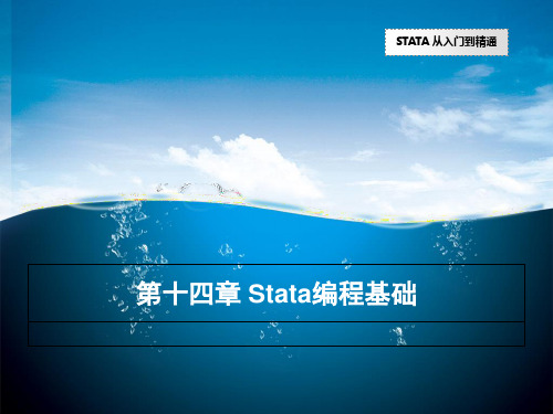 第十四章 Stata编程基础