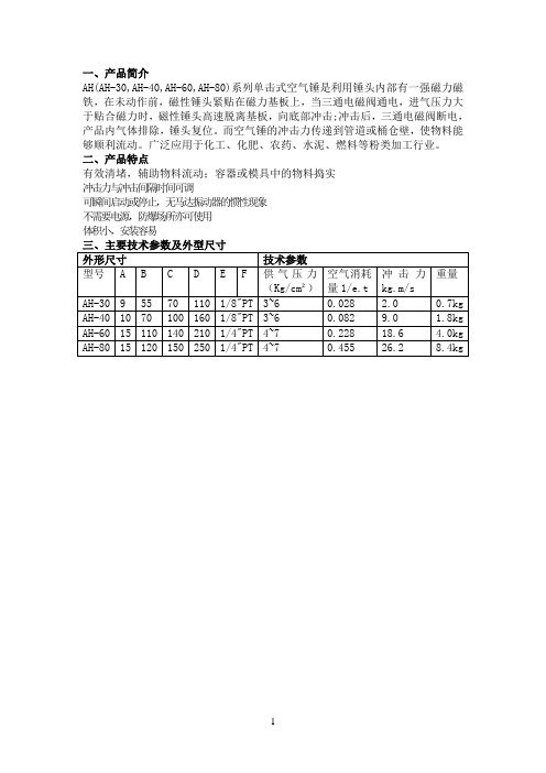 AH空气锤工作原理