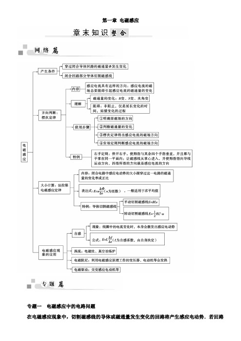 〖2021年整理〗《电磁感应》章末知识整合