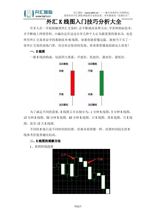 外汇K线图入门技巧分析大全