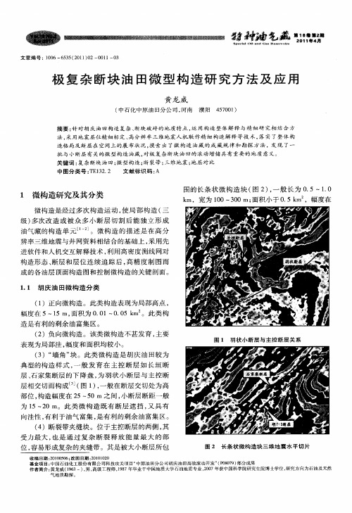 极复杂断块油田微型构造研究方法及应用