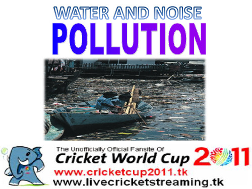 water and noise pollution ppt 水污染和噪音污染