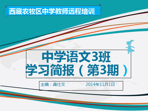 中学语文3班学习简报第3期