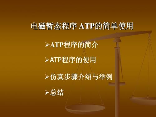 ATP的简单使用