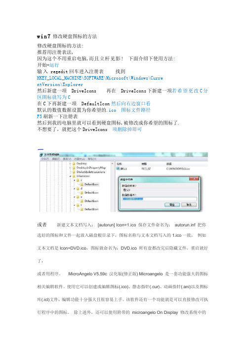 win7修改硬盘图标的方法