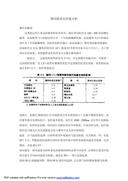 PP-老化性能分析