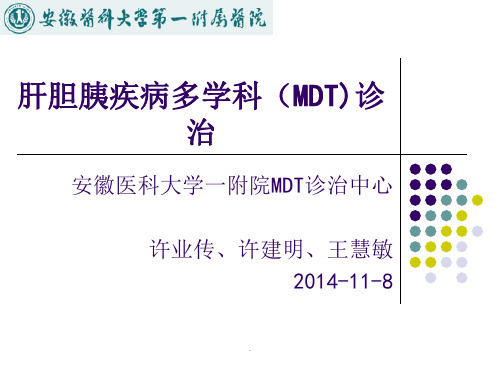 肝胆胰疾病多学科(MDT)诊治