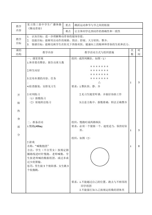 舞动青春(复习课)