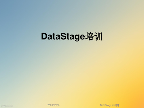 DataStage培训[1]