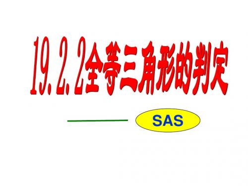 19.2.2三角形全等判定(SAS)