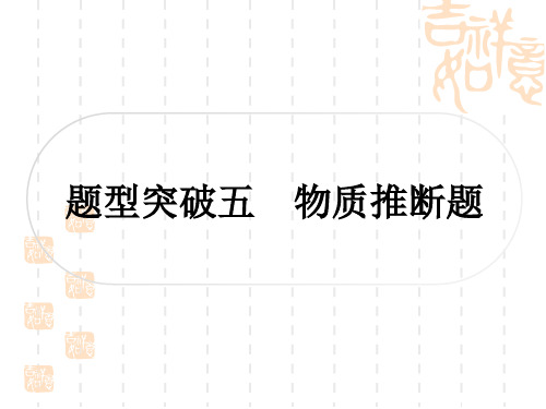 中考化学人教版 题型突破练五 物质推断题