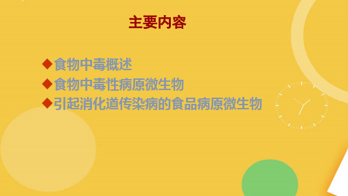 食品微生物学微生物引起的食源性疾病和食物中毒.完整资料PPT