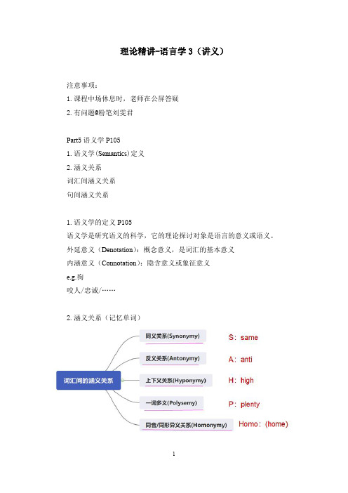 【最终上传版】2020.09.08+理论精讲-语言学3(讲义+笔记)