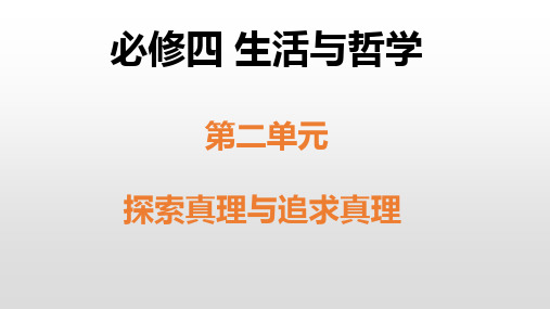 人教版高中政治必修4第二单元第四课 探究世界的本质课件(共15张PPT)