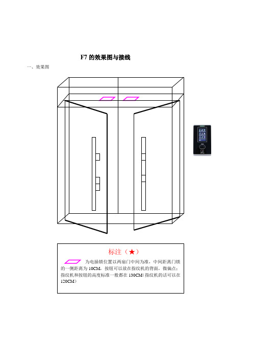 F7指纹机的接线与效果图