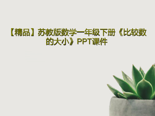 【精品】苏教版数学一年级下册《比较数的大小》PPT课件17页PPT