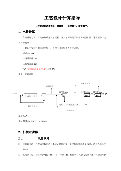 反渗透设计指导