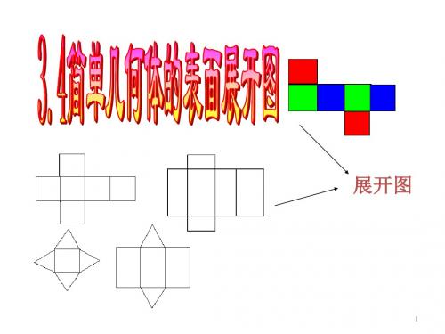 简单几何体的表面展开图ppt课件