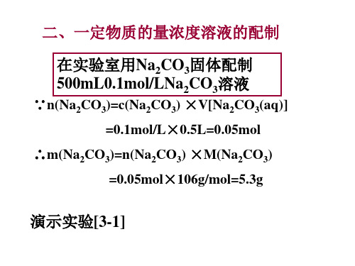 高一化学物质的量浓度(PPT)5-1