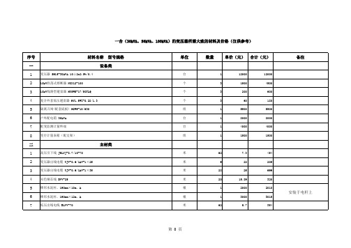 30KV台架式变压器