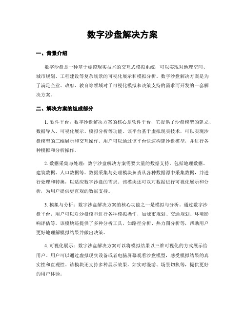 数字沙盘解决方案