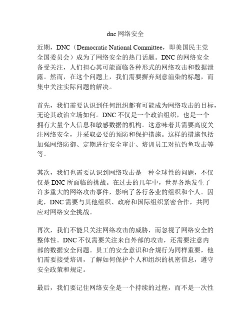 dnc网络安全