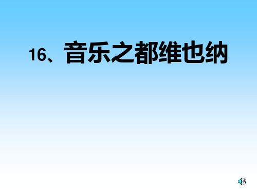 16.音乐之都维也纳