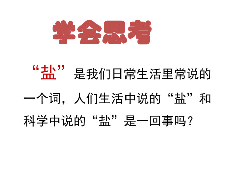 浙教版九年级科学上册1.6几种重要的盐1(共27张PPT)