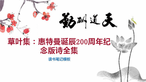 草叶集：惠特曼诞辰200周年纪念版诗全集