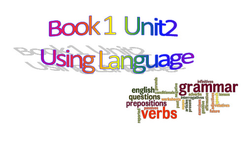 外研版高一英语必修第一册Exploring English-Using language课件.
