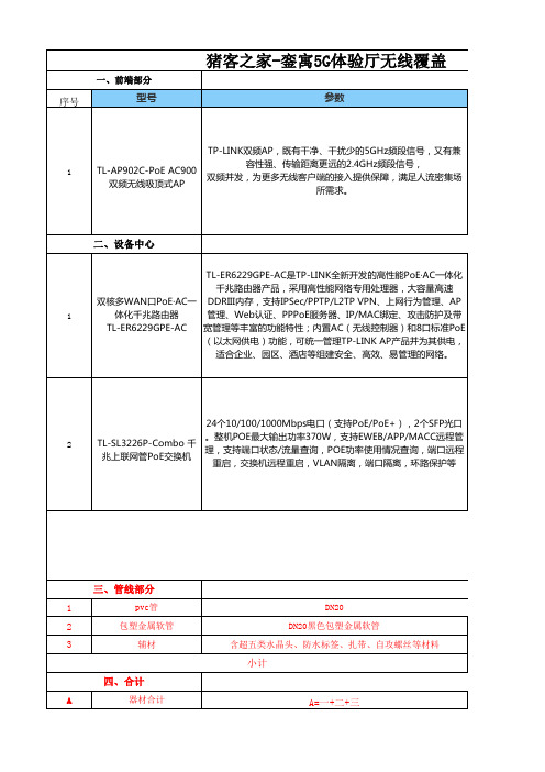 无线覆盖报价方案