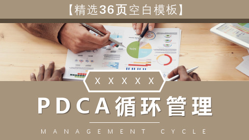 PDCA管理循环案例工作方法培训计划执行PPT模板