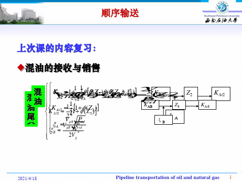 输油管道设计与管理(2010级第12次课)-3学时ppt课件