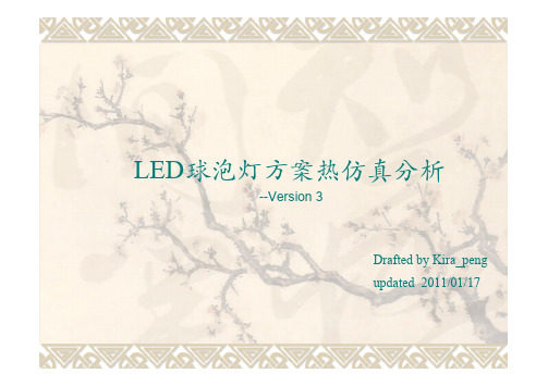 LED球泡灯方案热仿真