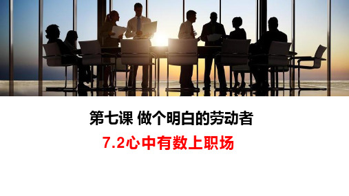 7.2 心中有数上职场课件-2021-2022学年高中政治统编版选择性必修二法律与生活